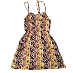 🎉 HERITAGE 81 Brown Tribal Print Dress, size S
